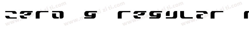Zero G Regular Regu字体转换